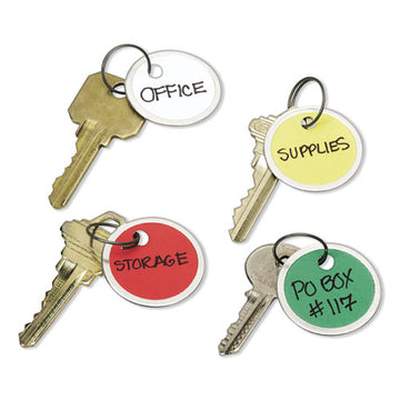 Avery® Key Tags With Split Ring, 1 1-4 Dia, White, 50-pack freeshipping - TVN Wholesale